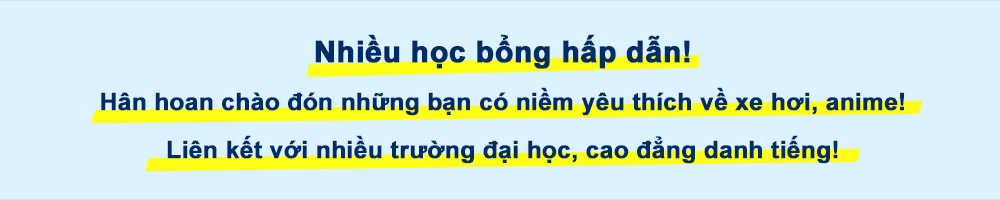 nhiều học bổng hấp dẫn!